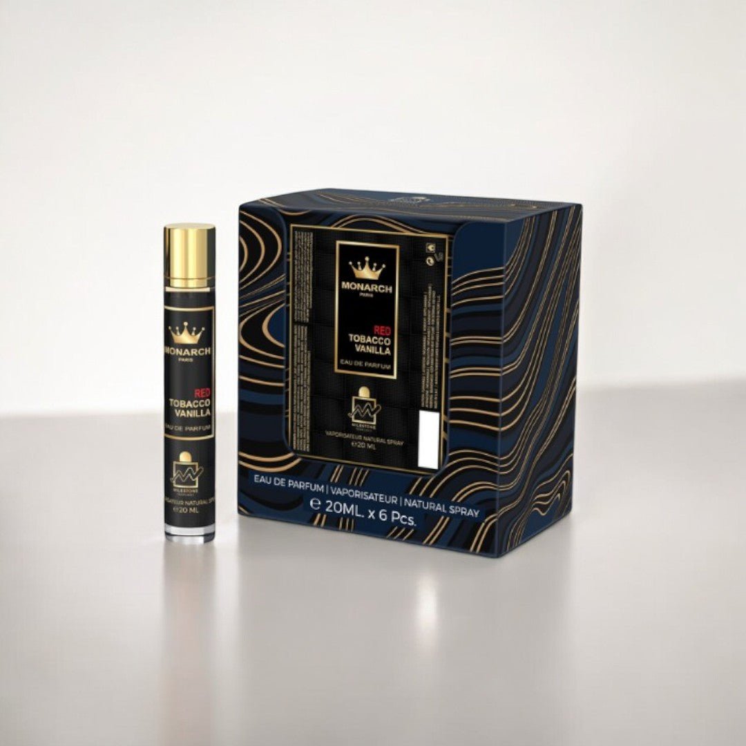 Milestone Red Tobacco Vanilla Eau De Parfum 5x 20ml Plus 1 Free Tester - Lauren Jay Paris