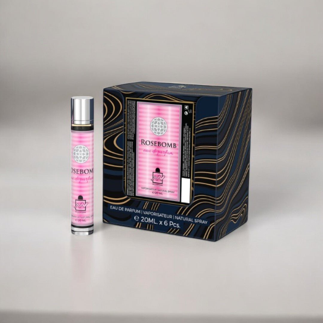 Milestone Rosebomb Eau De Parfum 5x 20ml Plus 1 Free Tester - Lauren Jay Paris