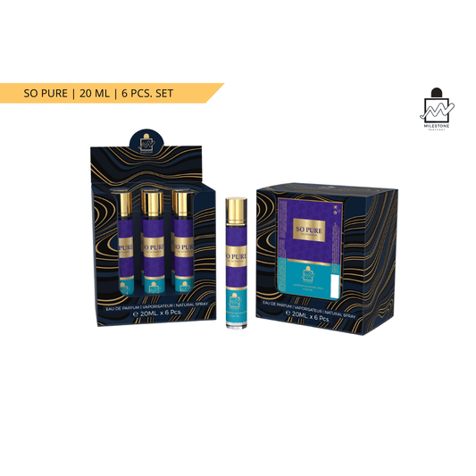 Milestone So Pure Eau De Parfum 5x 20ml Plus 1 Free Tester - Lauren Jay Paris