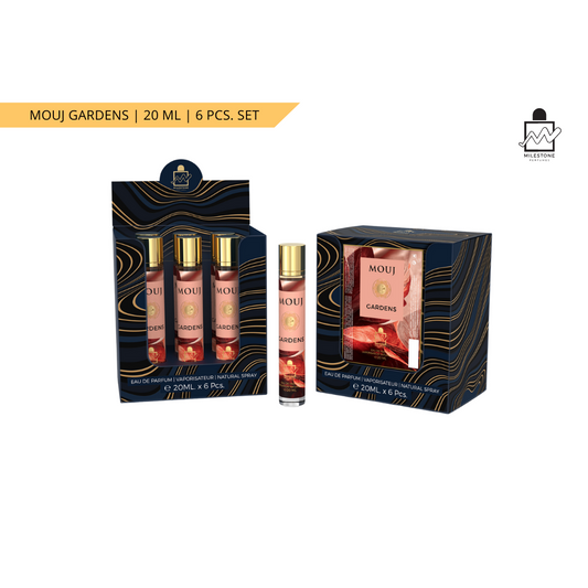 Milestone Mouj Gardens Eau De Parfum 5x 20ml Plus 1 Free Tester