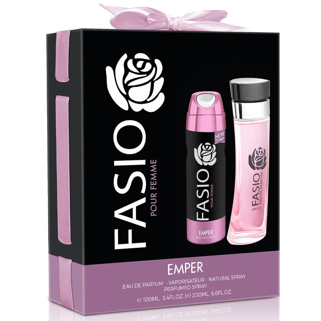 Emper Fasio Pour Femme Gift Set 100ml Free Deo - Lauren Jay Paris