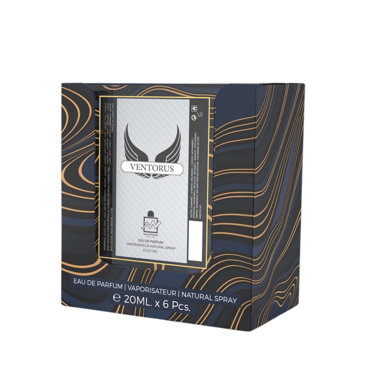 MILESTONE VENTOROUS Eau De Parfum 5x 20ml Plus 1 Free Tester