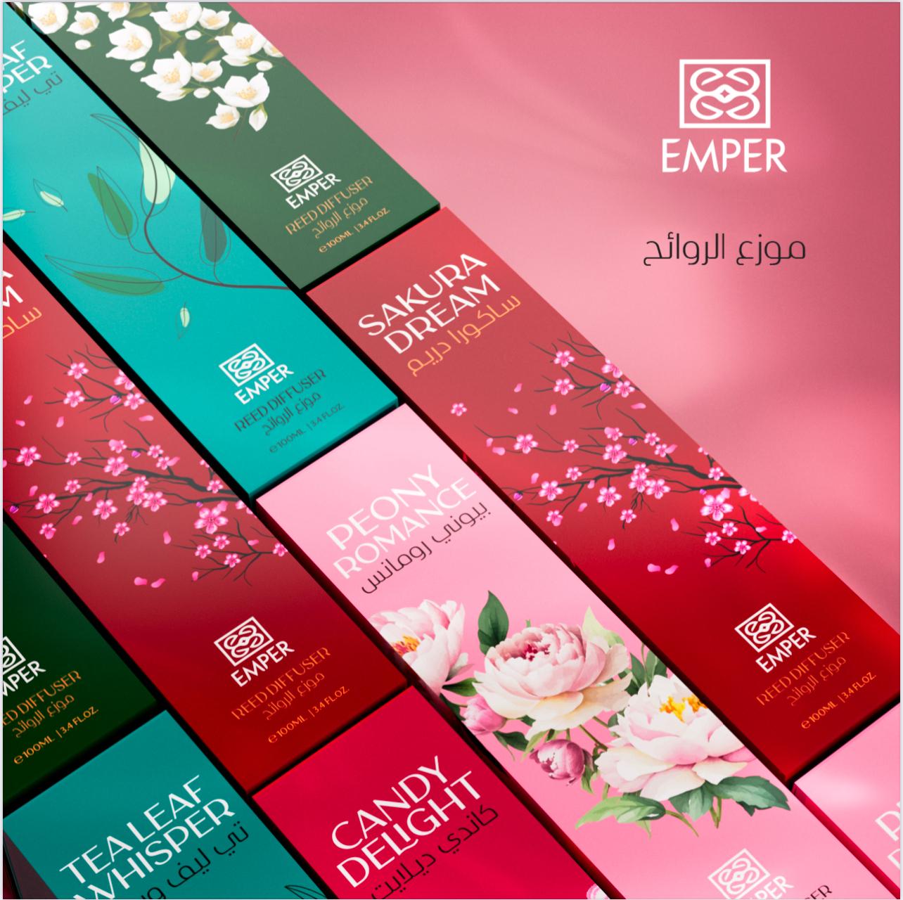 EMPER Tea Leaf Whisper Reed Diffuser 100ml