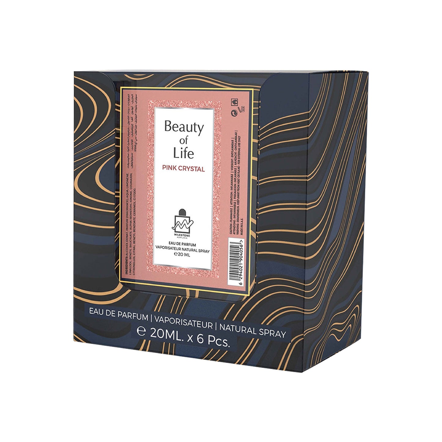 MILESTONE Beauty of Life Eau De Parfum 5x 20ml Plus 1 Free Tester