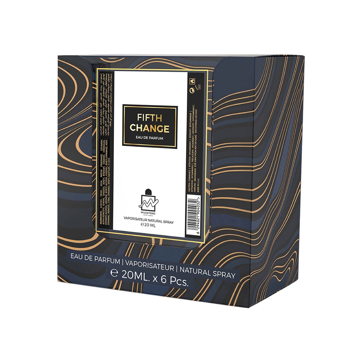 MILESTONE FIFTH CHANGE (Pour Femma) Eau De Parfum 6x 20ml