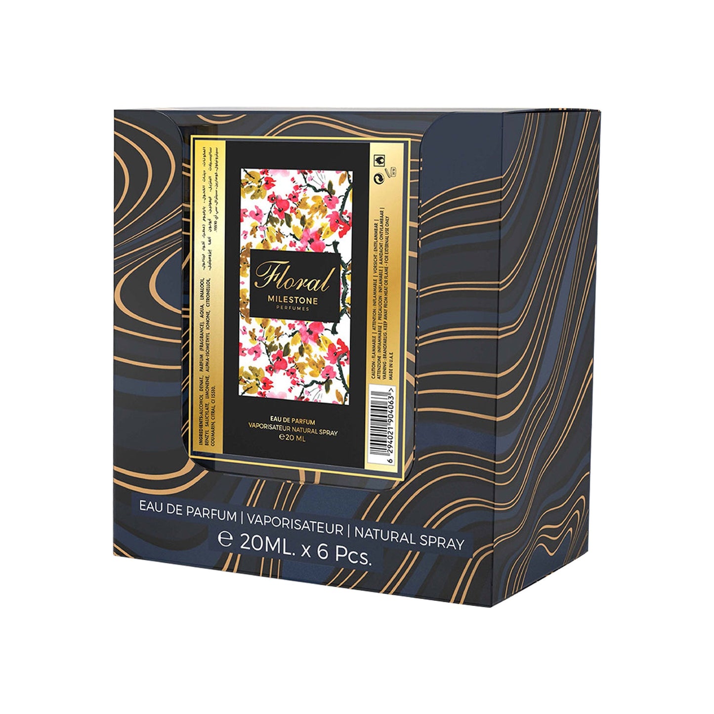 MILESTONE FLORAL Unisex Eau De Parfum 6x 20ml