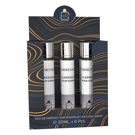 MILESTONE L'IMMENSITE CLASSIC POUR HOMME Eau De Parfum 6x 20ml