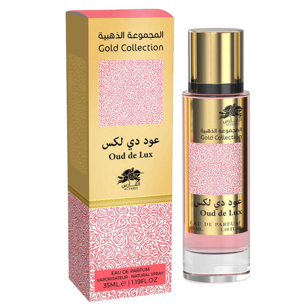 AL FARES Gold Collection Oud De lux Eau De Parfum Higly Concentrated 35ML