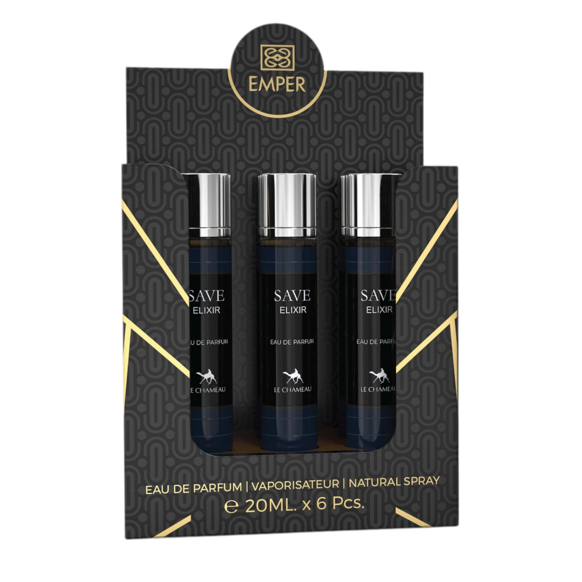 LE CHAMEAU Save.Age Elixir Eau De Parfum 23x 20ml Plus 1 Free Tester