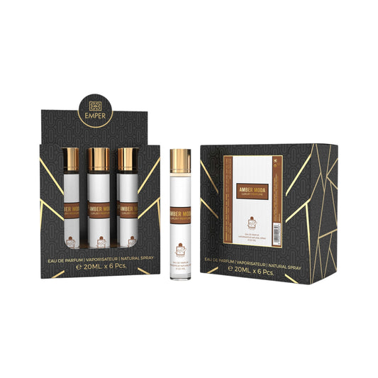 MILESTONE AMBER MODA Eau De Parfum 5x 20ml Plus 1 Free Tester