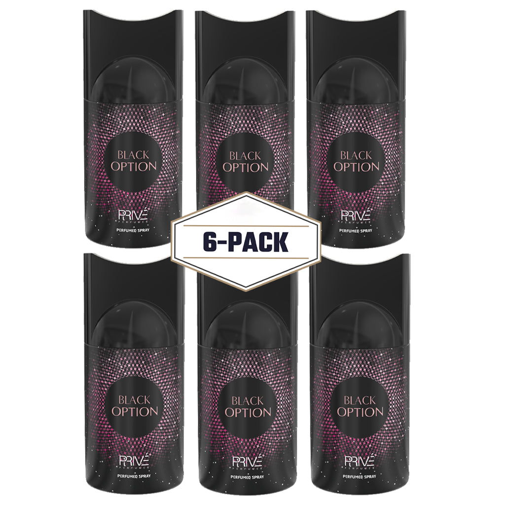 PRIVE Black Option Perfume Deodorant 250ml