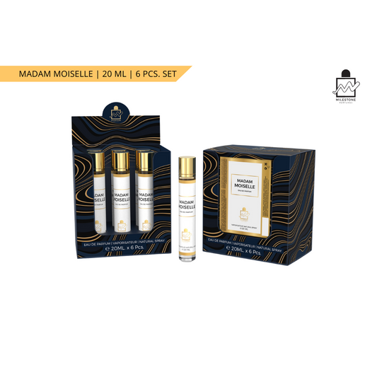 Milestone Madam Moiselle  Eau De Parfum 5x 20ml Plus 1 Free Tester