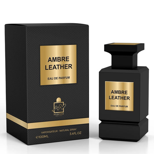 MILESTONE Black Leather (Unisex) 100ML Eau De Parfum - Lauren Jay Paris