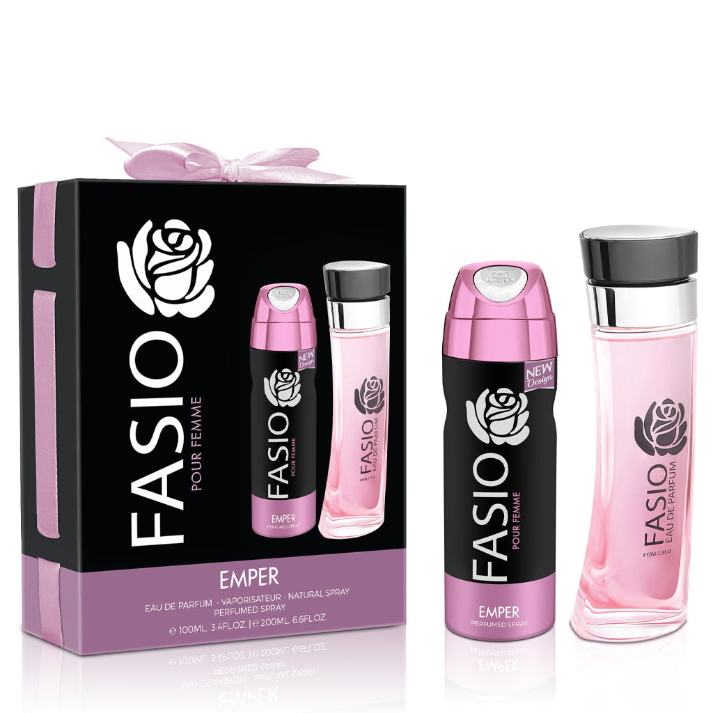 Emper Fasio Pour Femme Gift Set 100ml Free Deo