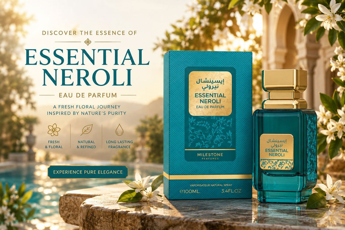 Milestone Essential Neroli Eau De Parfum 100ml | Inspired by Tom Ford Neroli Portofino | Luxury Citrus Unisex Fragrance