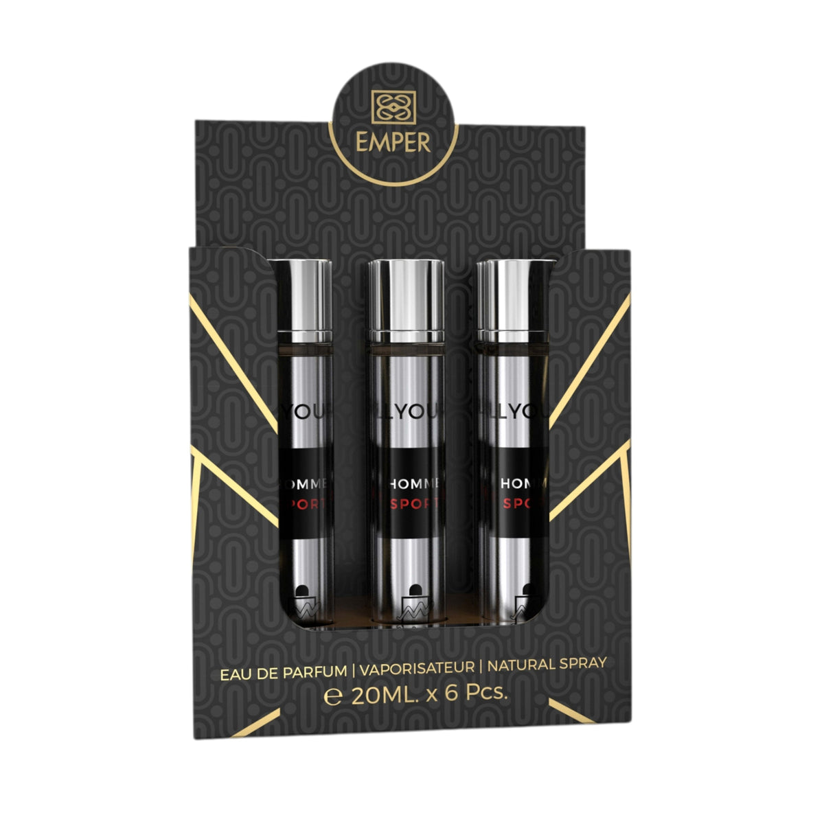 MILESTONE All Yours Homme Sport Eau De Parfum 5x 20ml Plus 1 Free Tester