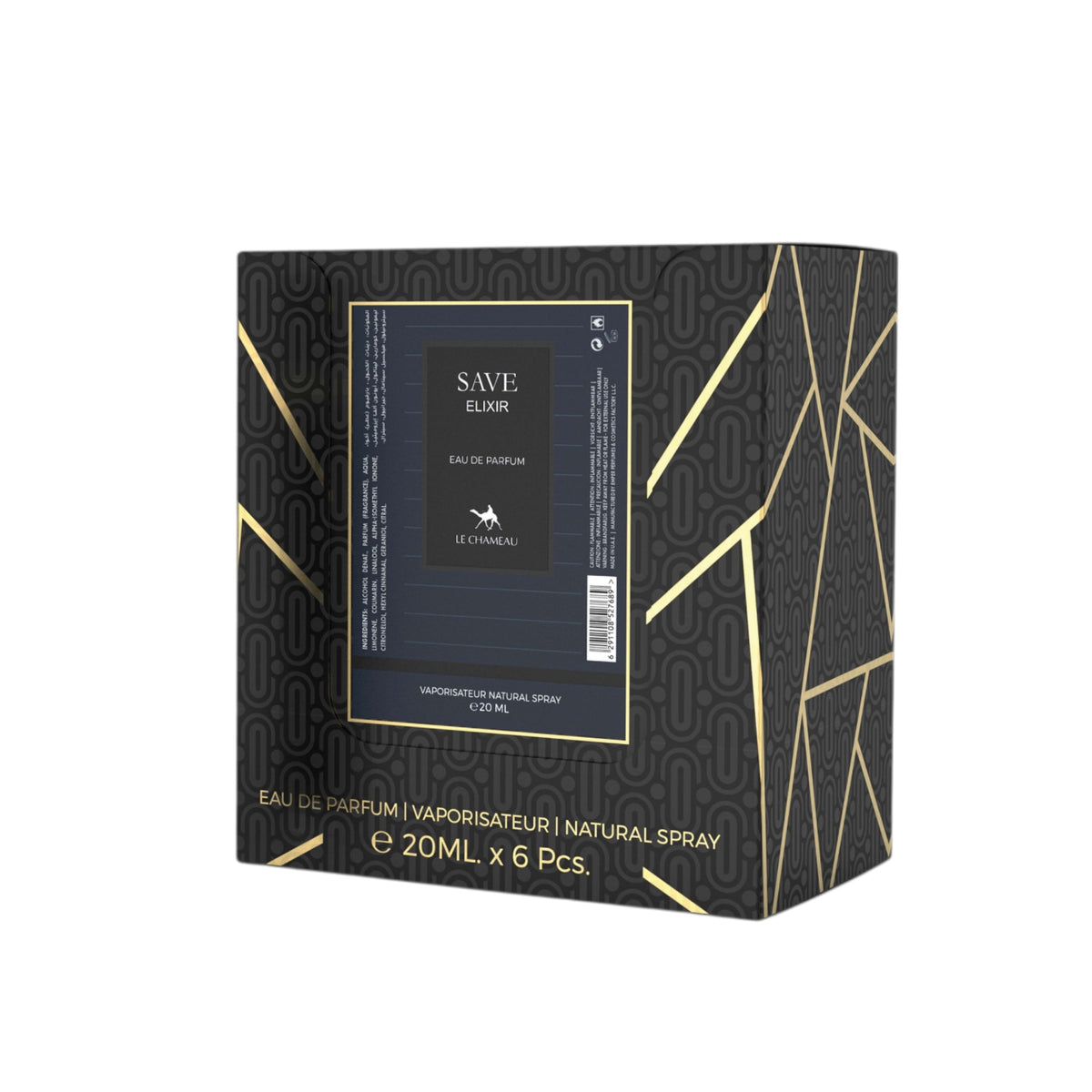 LE CHAMEAU Save.Age Elixir Eau De Parfum 23x 20ml Plus 1 Free Tester