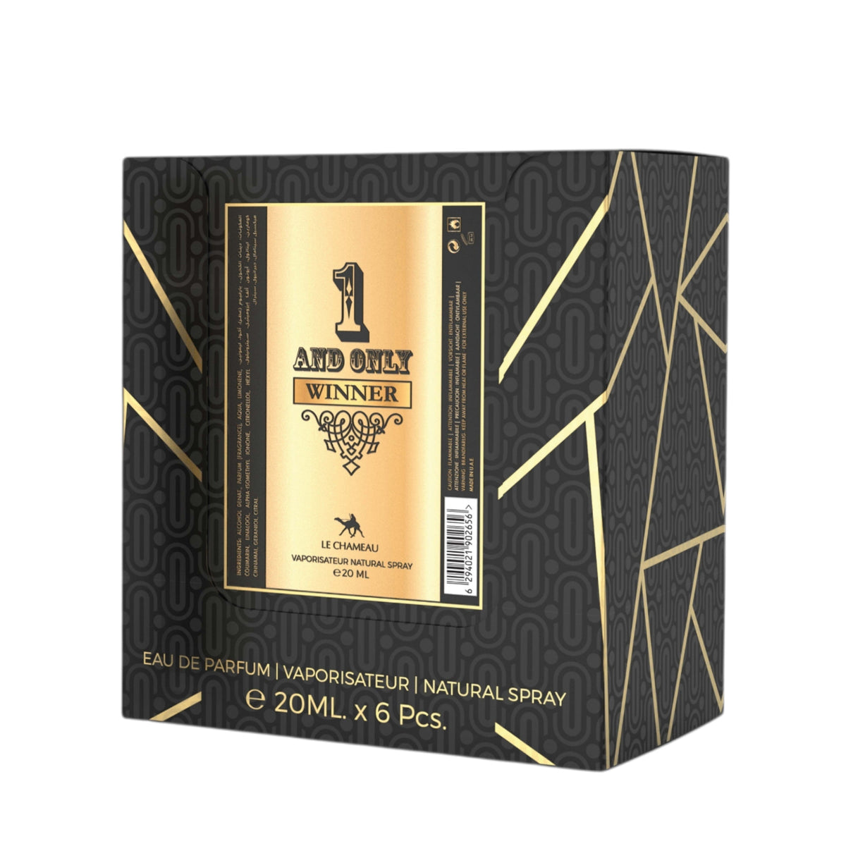 Le Chameau 1 And Only Winner Eau De Parfum  23x 20ml Plus 1 Free Tester