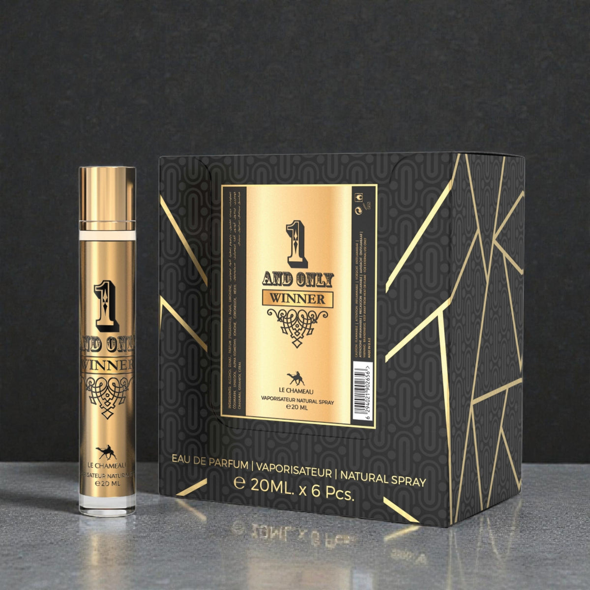 Le Chameau 1 And Only Winner Eau De Parfum  23x 20ml Plus 1 Free Tester