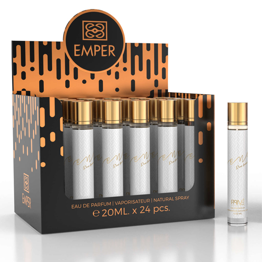 PRIVE SENO POUR FEMMA Eau De Parfum 23x 20ml Plus 1 Free Tester