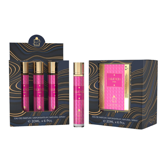 MILESTONE VALENCIA PINK Eau De Parfum 5x 20ml Plus 1 Free Tester