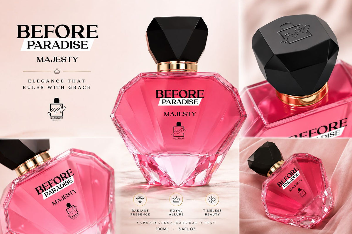 Milestone Before Paradise Majesty Eau De Parfum 100ml | Inspired by Prada Paradoxe Intense | Women's Floral Amber Fragrance