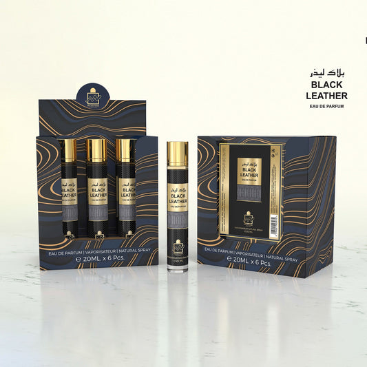 Milestone Black Leather Eau De Parfum 6x 20ml