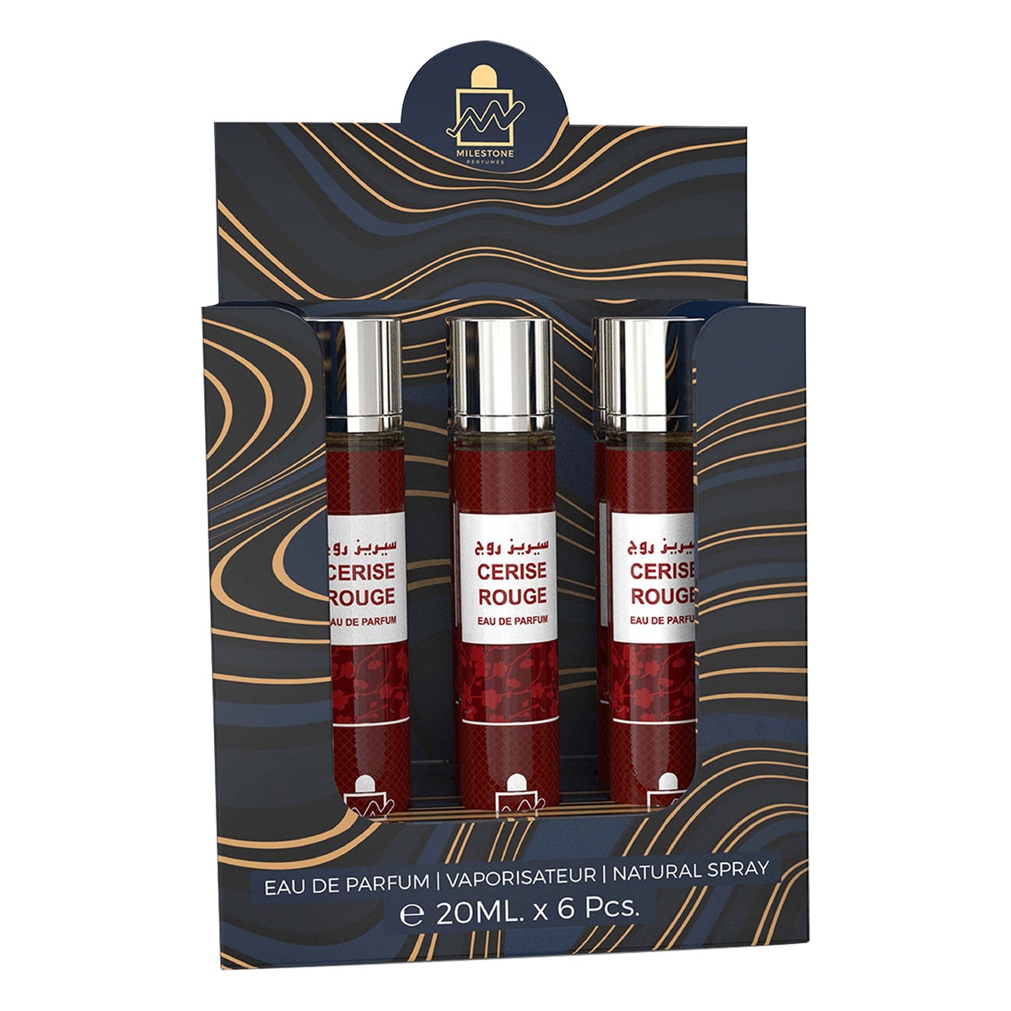 MILESTONE Cerise Rouge Eau De Parfum 6x 20ml