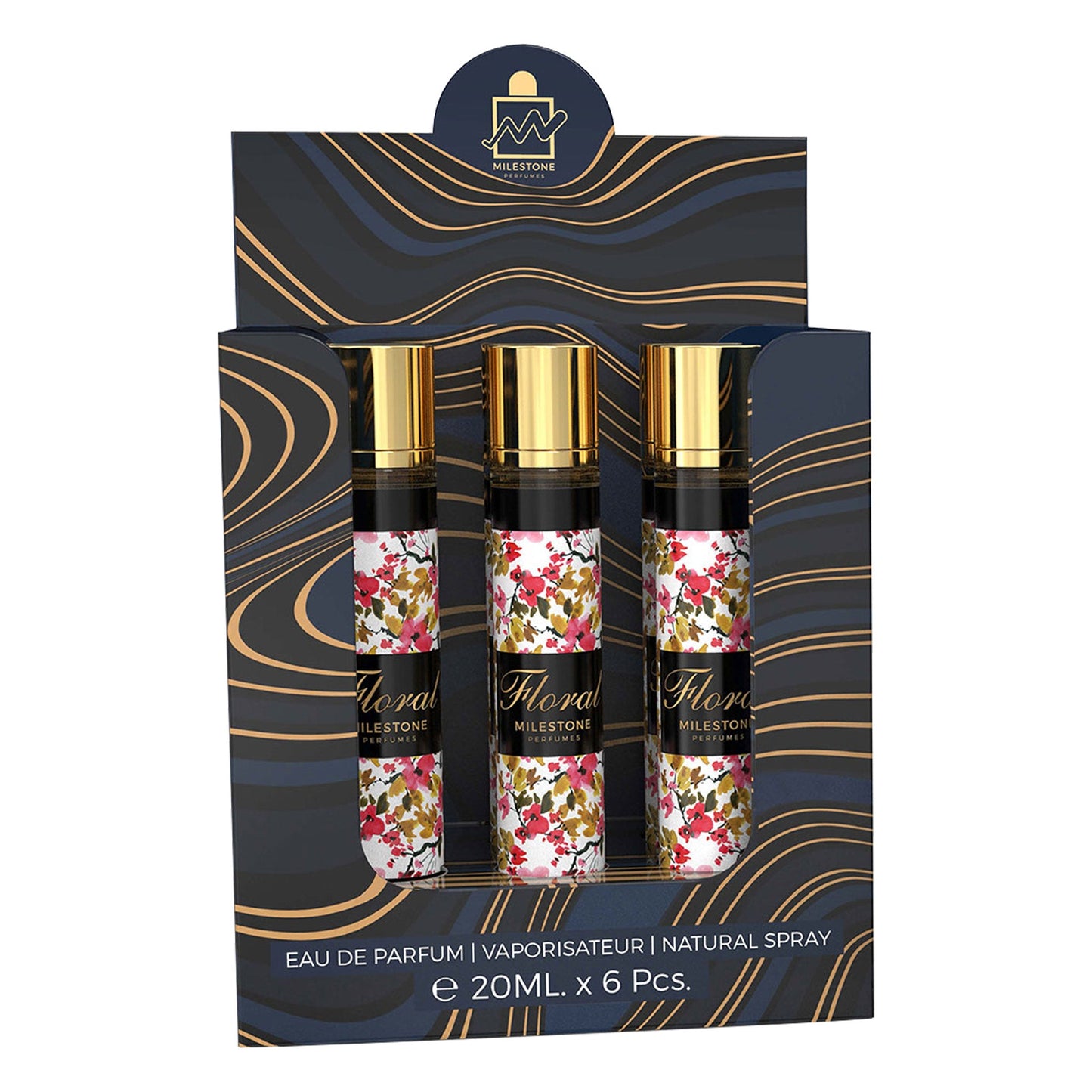 MILESTONE FLORAL Unisex Eau De Parfum  6x 20ml