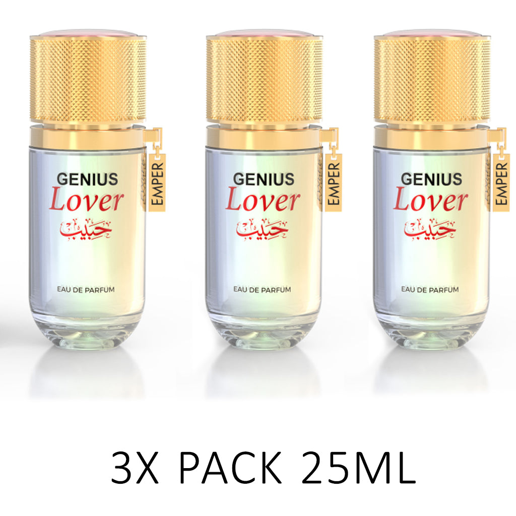 GENIUS LOVER  Eau De Parfum 25ml – 3-Pack by Emper