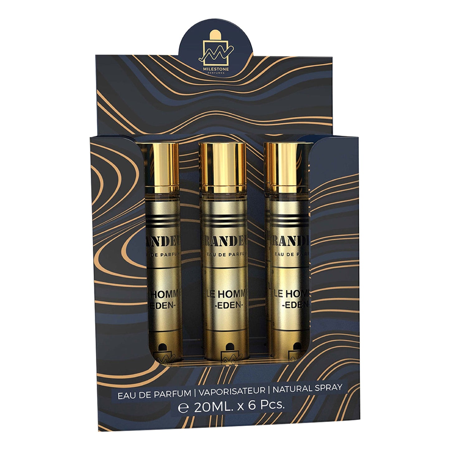 MILESTONE Grandeur Le Homme Eden Eau De Parfum 6x 20ml
