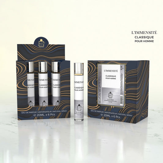 MILESTONE L'IMMENSITE CLASSIC POUR HOMME Eau De Parfum 6x 20ml