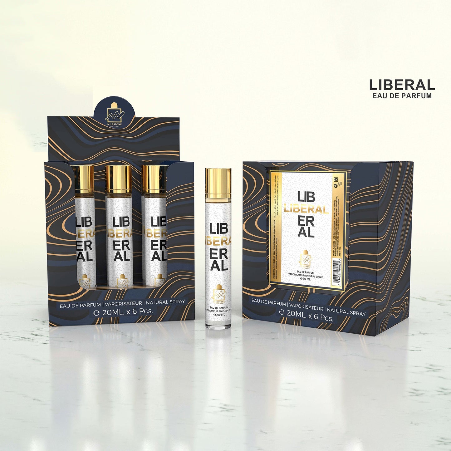 MILESTONE Liberal (Pour Femme) Eau De Parfum 6x 20ml