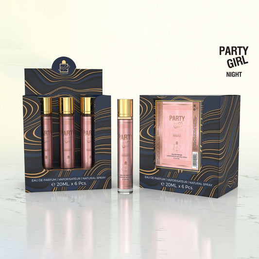 MILESTONE Party Girl Night (Pour Femme) Eau De Parfum  6x 20ml