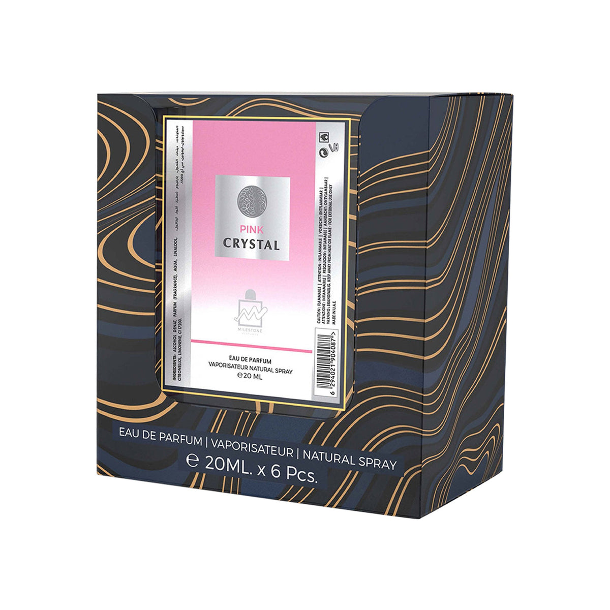 EMPER Pink Crystal Pink Crystal Eau De Parfum 5x 20ml Plus 1 Free Tester